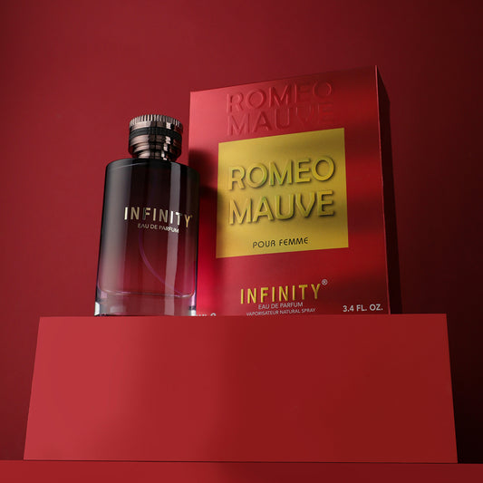 Broche Infinity Romeo Mauve Pour Femme Eau De Perfume 100ml